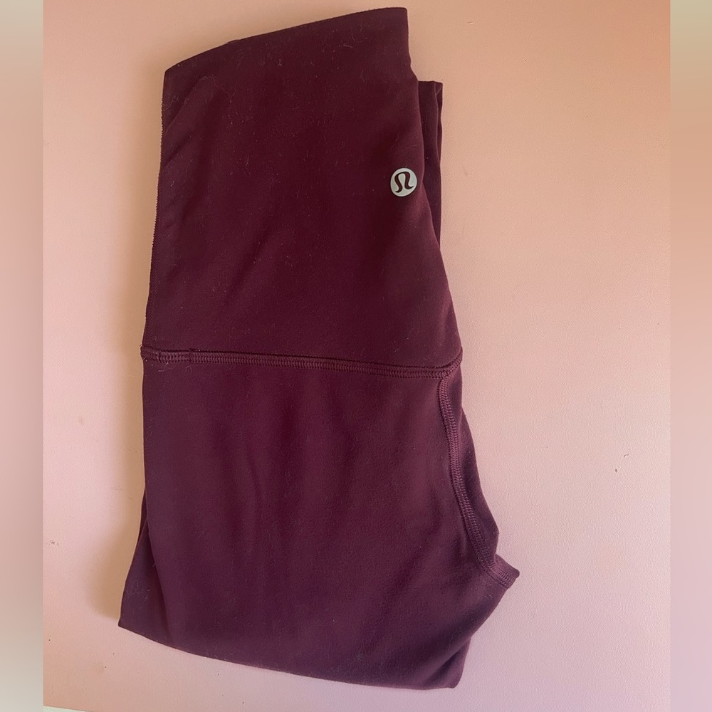 Dark Red Align Ultra HR 28” Leggings from Lululemon, 0